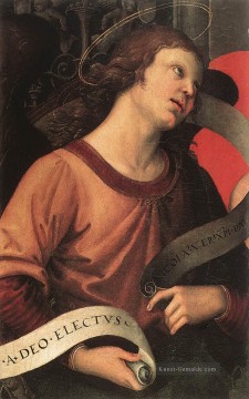  Engel Malerei - Engel Fragment der Baronci Altarretabel Renaissance Meister Raphael
